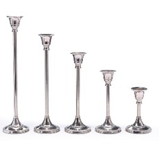 Burton + Burton NICKEL PLATED CANDLEHOLDER  11"       C9101xl