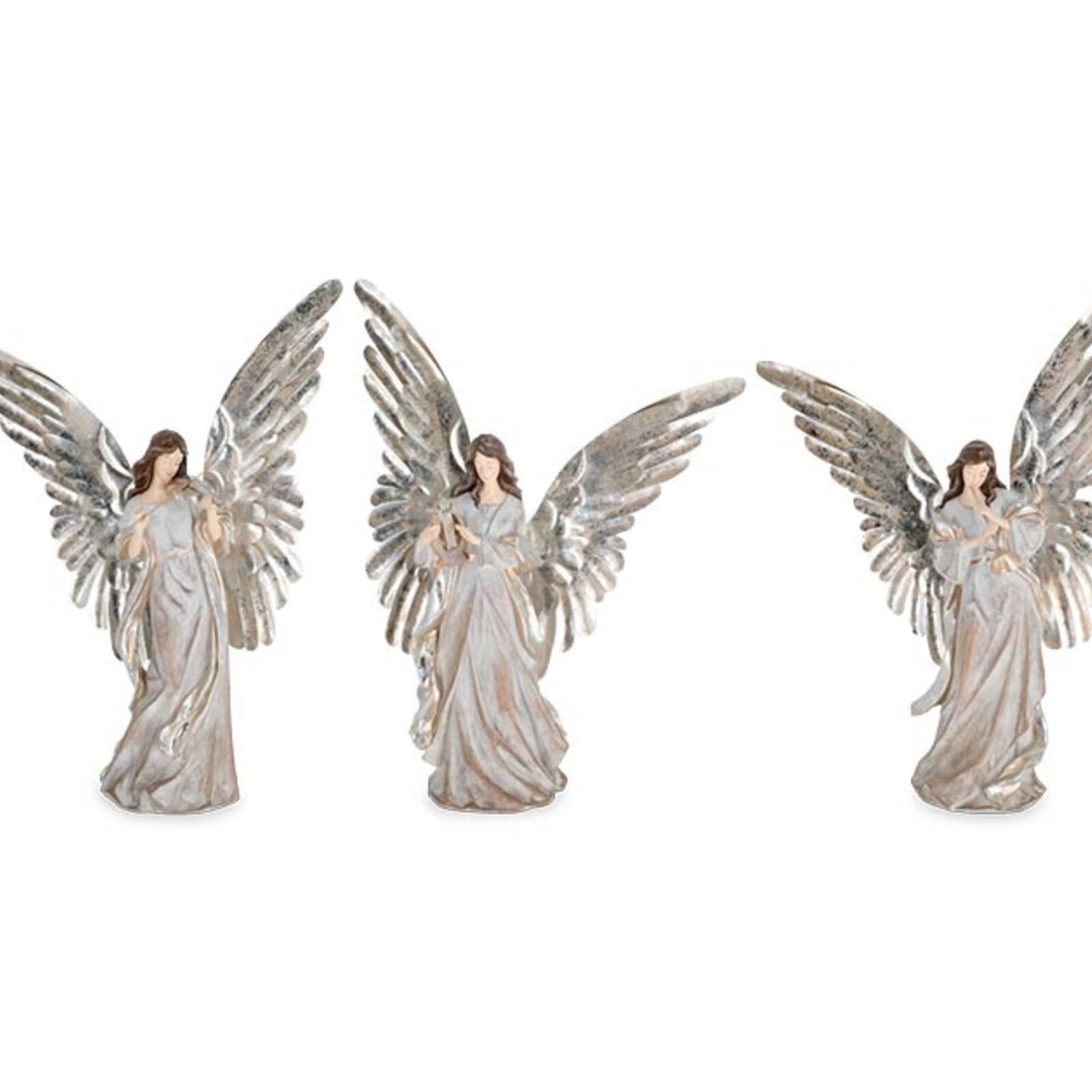 Burton + Burton WOODLAND SHIMMER LARGE ANGEL FIGURINE    (1)  9742565 loading=