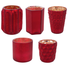 Ganz Cranberry Mercury Votive Holder  MX194180