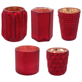 Ganz Cranberry Mercury Votive Holder  MX194180