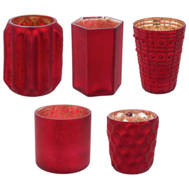 Ganz Cranberry Mercury Votive Holder  MX194180