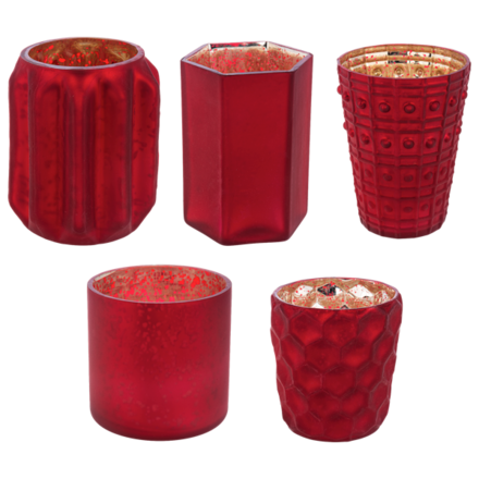 Ganz Cranberry Mercury Votive Holder  MX194180