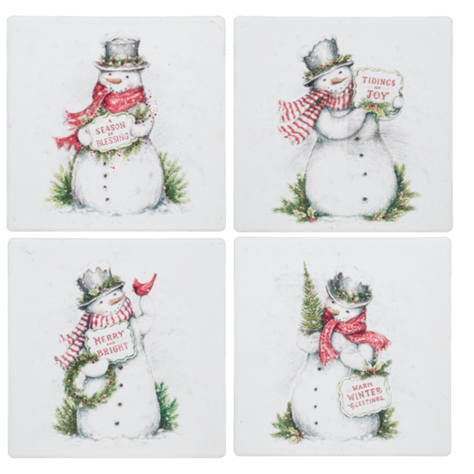 Ganz Snowman Coaster Set (4 pc. set)   MX194428 loading=