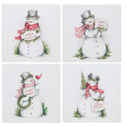 Ganz Snowman Coaster Set (4 pc. set)   MX194428