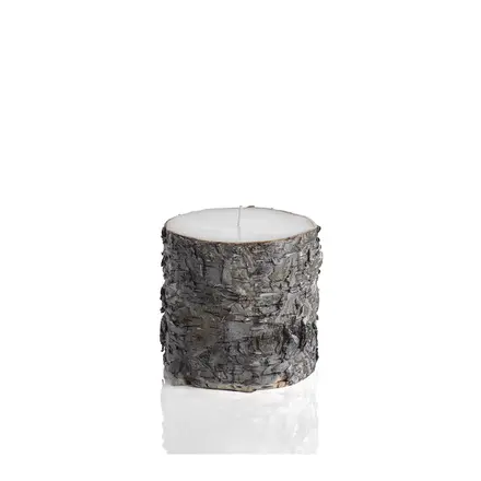 Zodax Dark Birchwood Fragrance Free Pillar Candle - Large  VT-1301