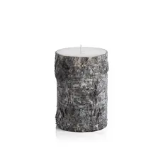 Zodax Dark Birchwood Fragrance Free Pillar Candle -X Large  VT-1302