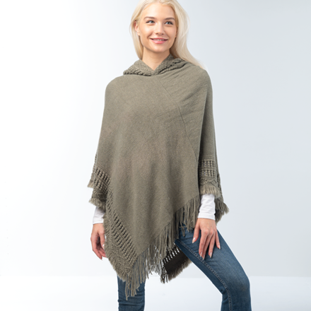 Simply Noelle Hooded Poncho    FPNCH203