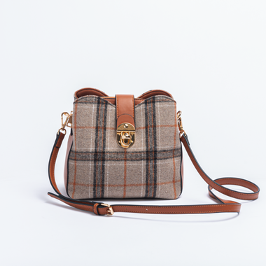 Simply Noelle Plaid Satchel Bag   FHBN236