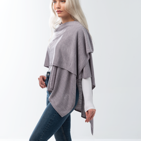 Simply Noelle Fall Neutral Bordeaux Cardi Wrap
