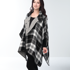 Simply Noelle Plaid Collared Button Wrap     FWRP217