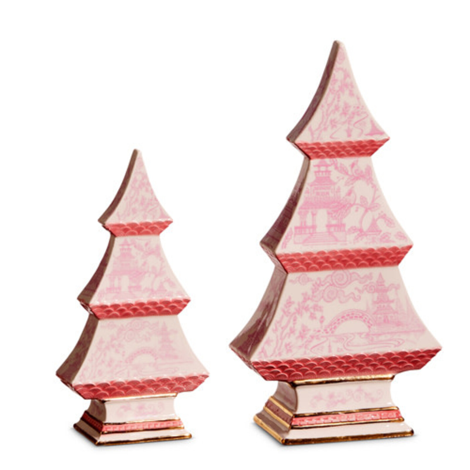 RAZ Imports Inc. PINK CHINOISERIE TREE (1) SMALL 6.5"   4457728S loading=
