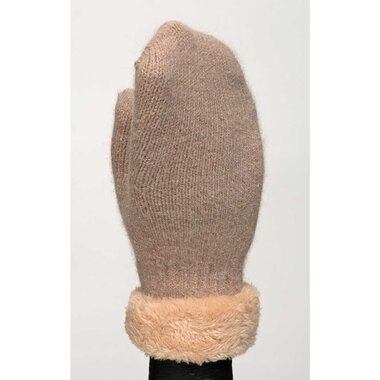 Trezo MITTENS KNIT TAN   X8139
