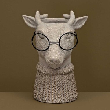 Meravic DANNY DEER BRUSHED CONCRETE  VASE  R1537
