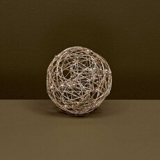 Meravic DECORATIVE WIRE BALL CHAMPAGNE WITH BEADS SMALL  R1555