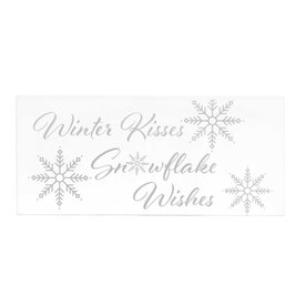 Meravic BLOCK WINTER KISSES SNOWFLAKE 9IN X .75IN X 4IN   R9902