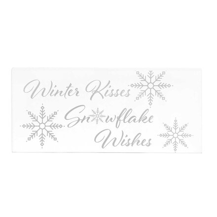 Meravic BLOCK WINTER KISSES SNOWFLAKE 9IN X .75IN X 4IN   R9902