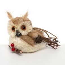 Meravic ORNAMENT SISAL OWL 5.5IN X 2.75    T5320