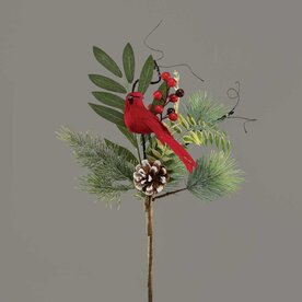 Meravic PIK MIXED PINE WITH CARDINAL   V5611