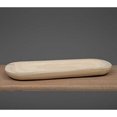 Meravic WOOD OVAL TRAY NATURAL 19"X7"X1.75"  A3684