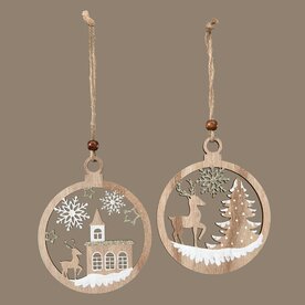 Meravic ORNAMENT DEER ROUND  R1214