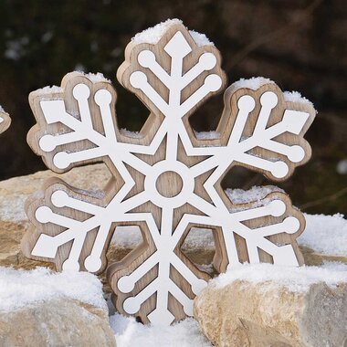 Meravic SNOWFLAKE WOOD SIT-A-BOUT  MEDIUM  R1654