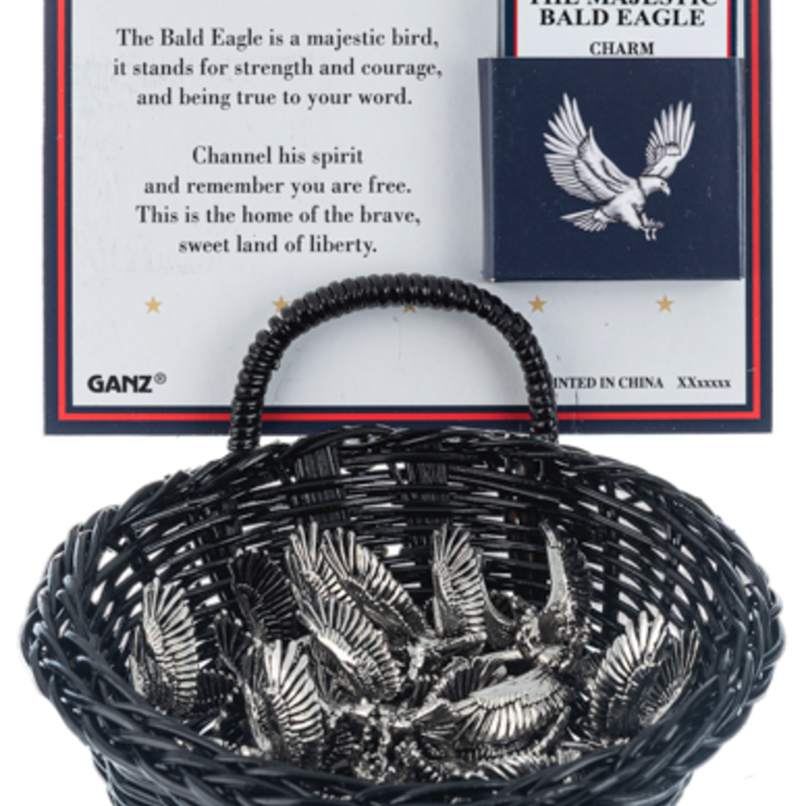 Ganz Charms in a Basket - The Majestic Bald Eagle  ER75794 loading=