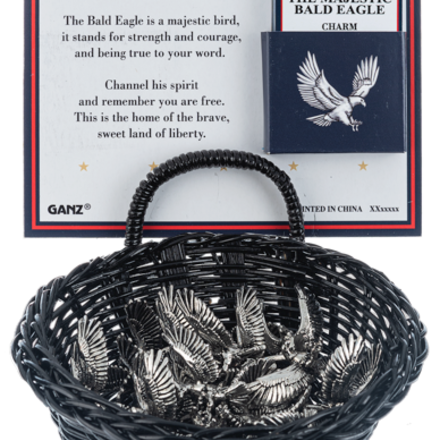 Ganz Charms in a Basket - The Majestic Bald Eagle  ER75794