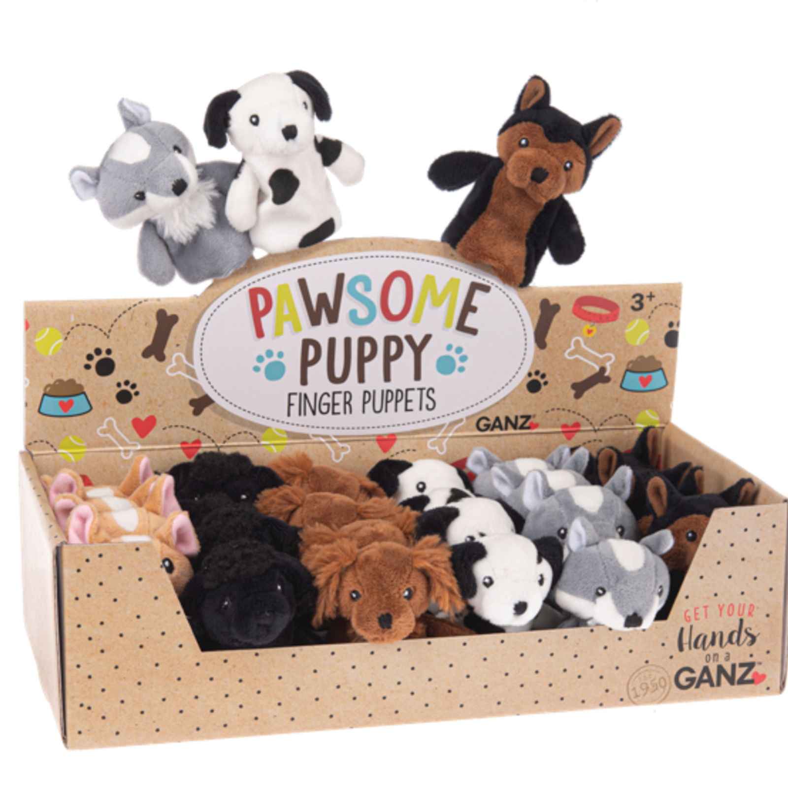Baby Ganz Pawsome Dog Finger Puppet  H15332 loading=
