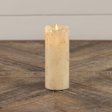 Ragon House 2X5" MOVING FLAME CREAM PILLAR CANDLE  NY229031