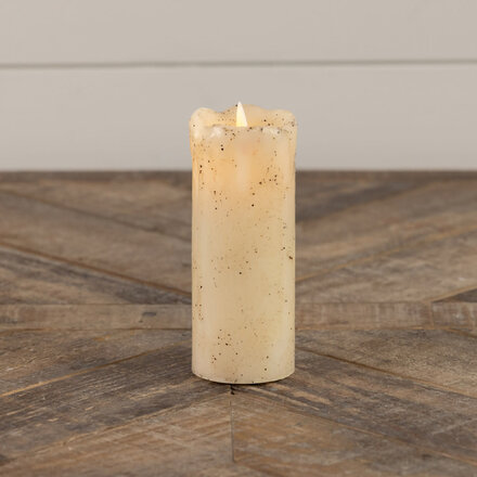 Ragon House 2X5" MOVING FLAME CREAM PILLAR CANDLE  NY229031