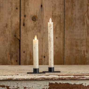 Ragon House SET/ 2 - 6.75" MOVING FLAME CREAM TAPER CANDLE  NY213008