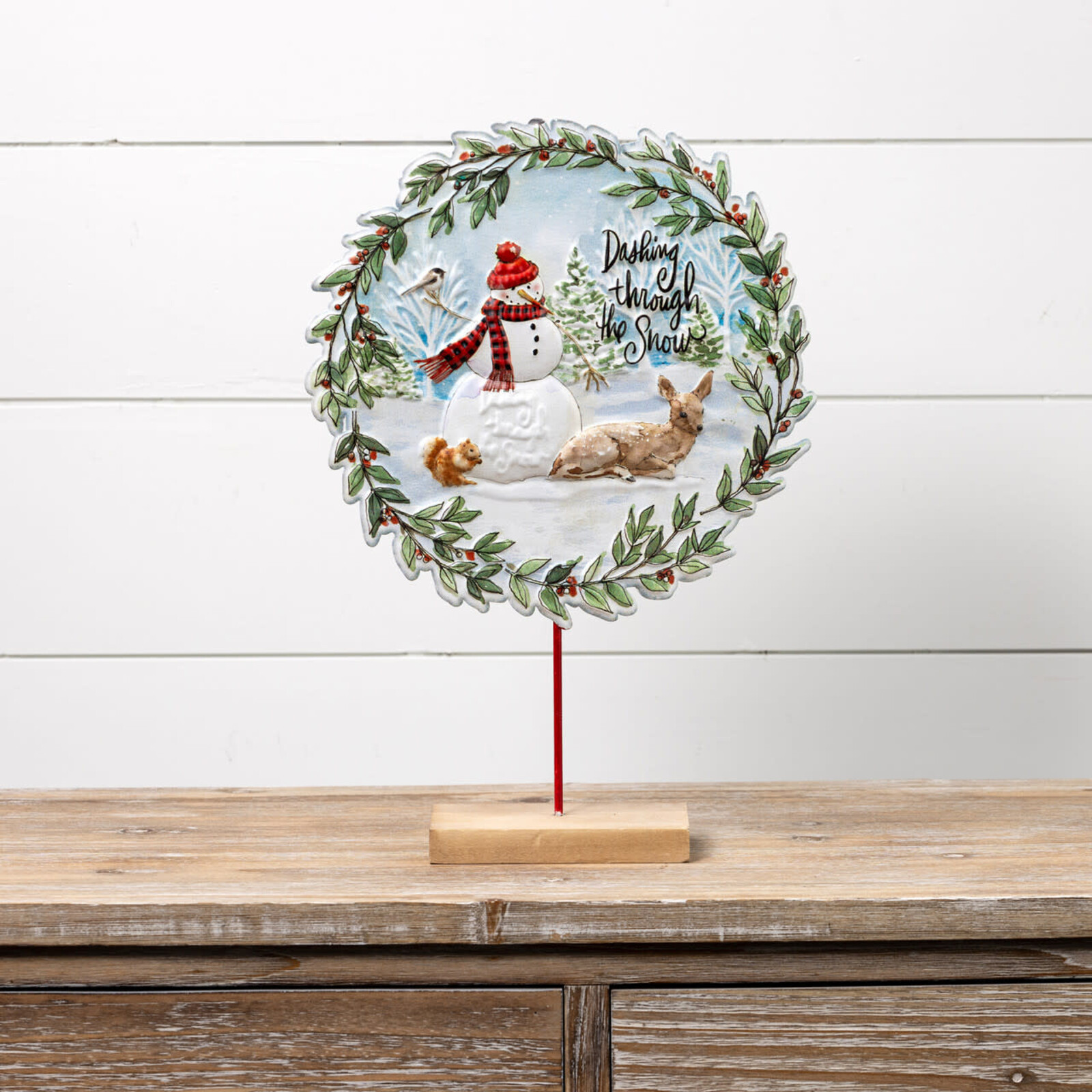 Ragon House DASHING THROUGH THE SNOW TABLETOP SIGN     BF215136 loading=