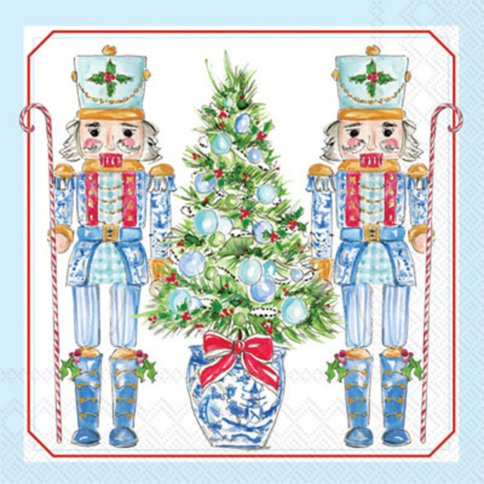 ihr Cocktail- Blue Nutcrackers  Napkin  C048800 loading=