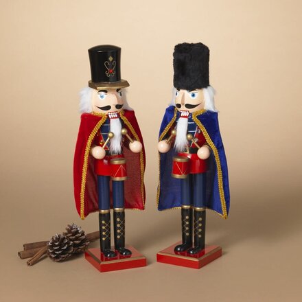 Gerson 15"H Wood Nutcracker with Cape   2730640