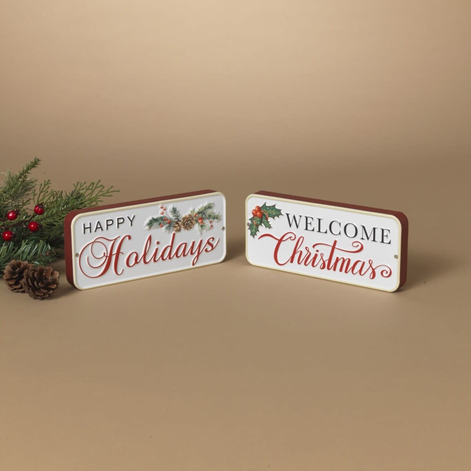 Gerson Wood & Metal Holiday Design Block   2735430 loading=