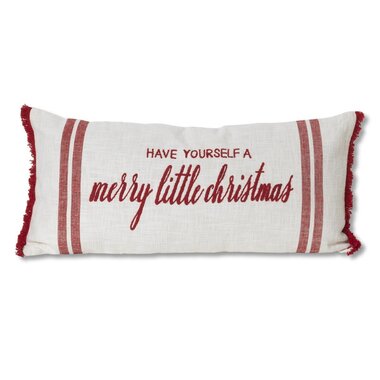 Gerson 30" Fabric Holiday Design Pillow  2739630