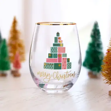 Mary Square Stemless Wine Glass | Present Tree   56502