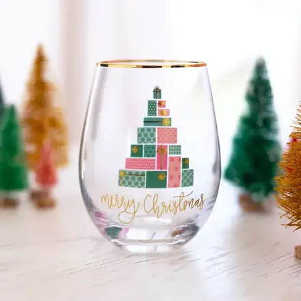 Mary Square Stemless Wine Glass | Present Tree   56502