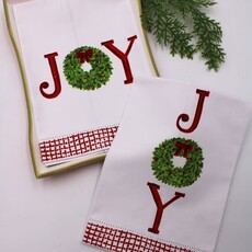 Tawnya Norton 13x20" Handpainted Tea Towel, Joy  TNX3004A