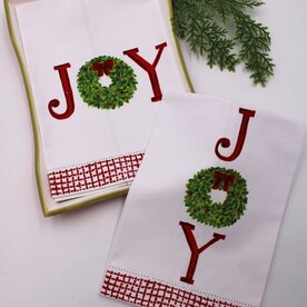 Tawnya Norton 13x20" Handpainted Tea Towel, Joy  TNX3004A