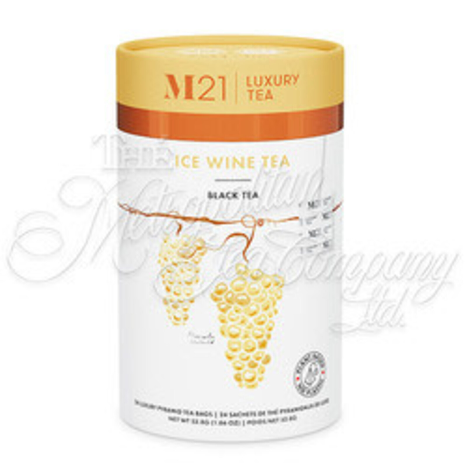 The Metropolitan Tea Company LTD. Ice Wine Tea 24 Bags in Cannister 66PC-24PY-FVSL-026 loading=