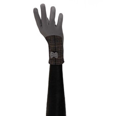 Trezo PLAID/BOW GREY GLOVES  X8084