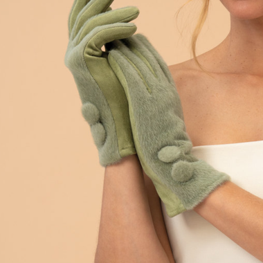 Meravic Grace Gloves  Sage   GRA9