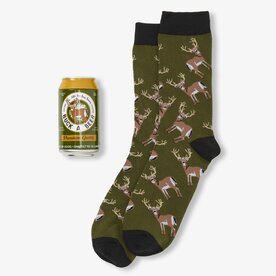 Little Blue House Buck a Beer   Beer Can Socks   BC1BUCK001