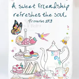Avery Home A Friendship Refreshes the Soul  Kitchen Towel  FSTT_TH38