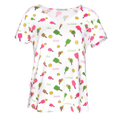 Amanda Blu Pickleball V Neck Top  97739