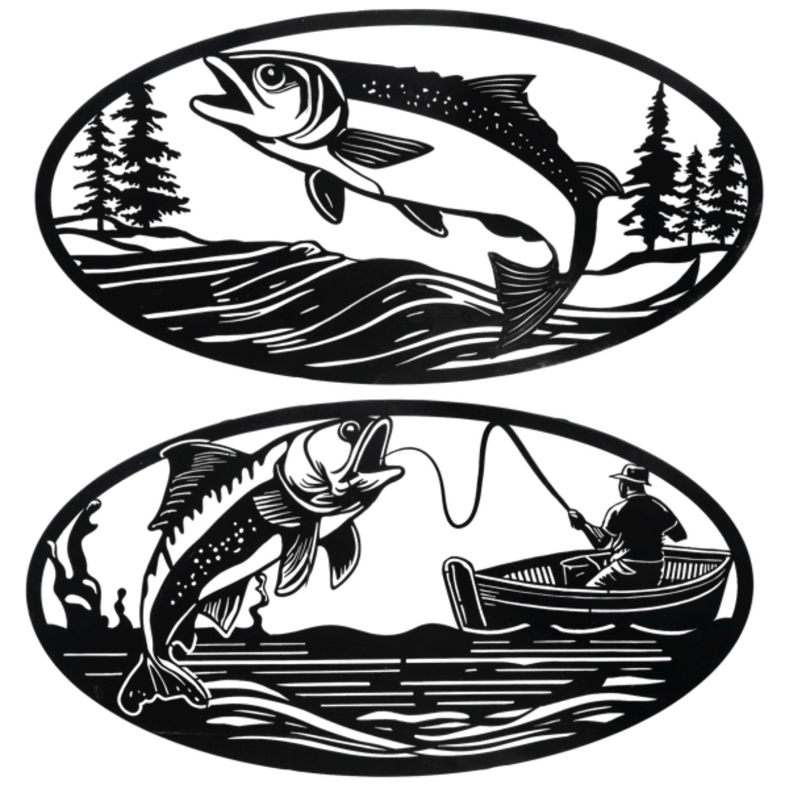 CBK Laser Cut Fishing Wall Decor    CB187309 loading=