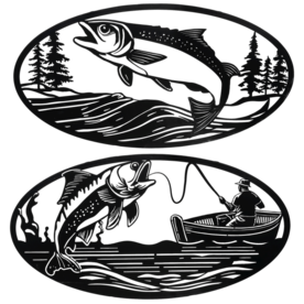 CBK Laser Cut Fishing Wall Decor    CB187309