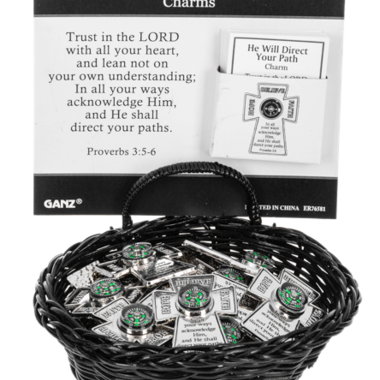 Ganz He Will Direct Your Path Charm  ER76581