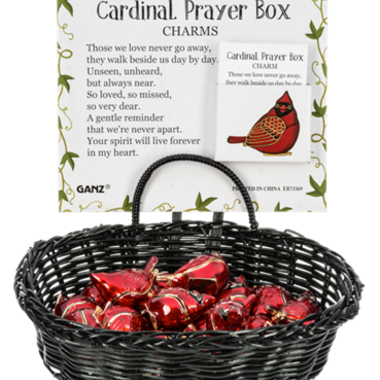 Ganz Cardinal Prayer Charm   ER73369